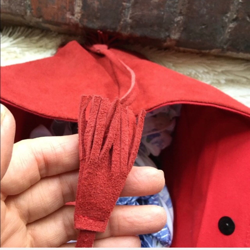 Red Suede Tote - image 5